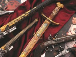 O sabie şi cinci arme de foc ale lui Napoleon Bonaparte, vândute la licitaţie