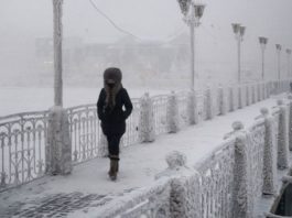 Minus 61 de grade Celsius, într-o localitate din Siberia