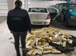 Aproape 9.000 de pachete de ţigări, confiscate de poliţiştii de frontieră