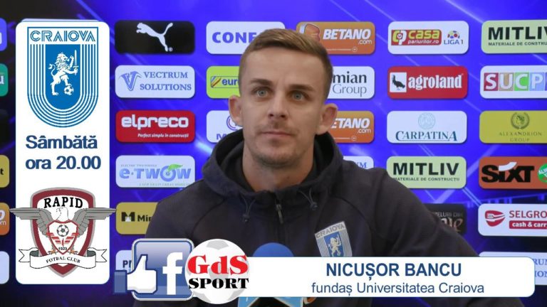 „U“ Craiova – Rapid / Bancu: „Doar împreună putem să trecem peste această perioadă nefastă“ (VIDEO)