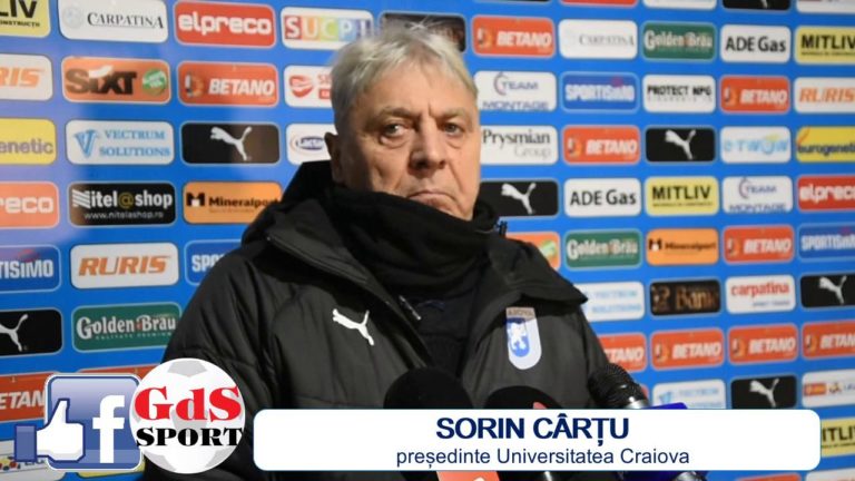 Sorin Cârțu, după „U“ Craiova – Rapid 1-0: „O victorie meritată și muncită“ (VIDEO)