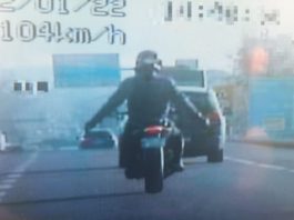 Motociclistul a fost prins după o urmărire ca-n filme