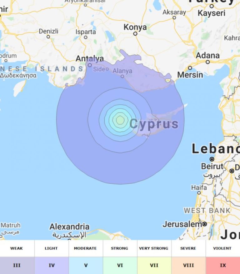 Seism cu magnitudinea 4,5 în largul Ciprului
