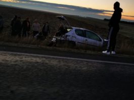 Accident spectaculos între două șoferițe Sursă foto: Facebooc/info trafic Slatina)