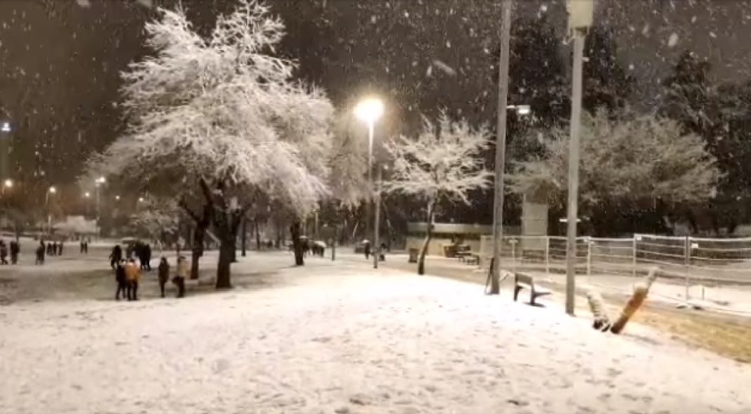 Furtună de zăpadă în Israel