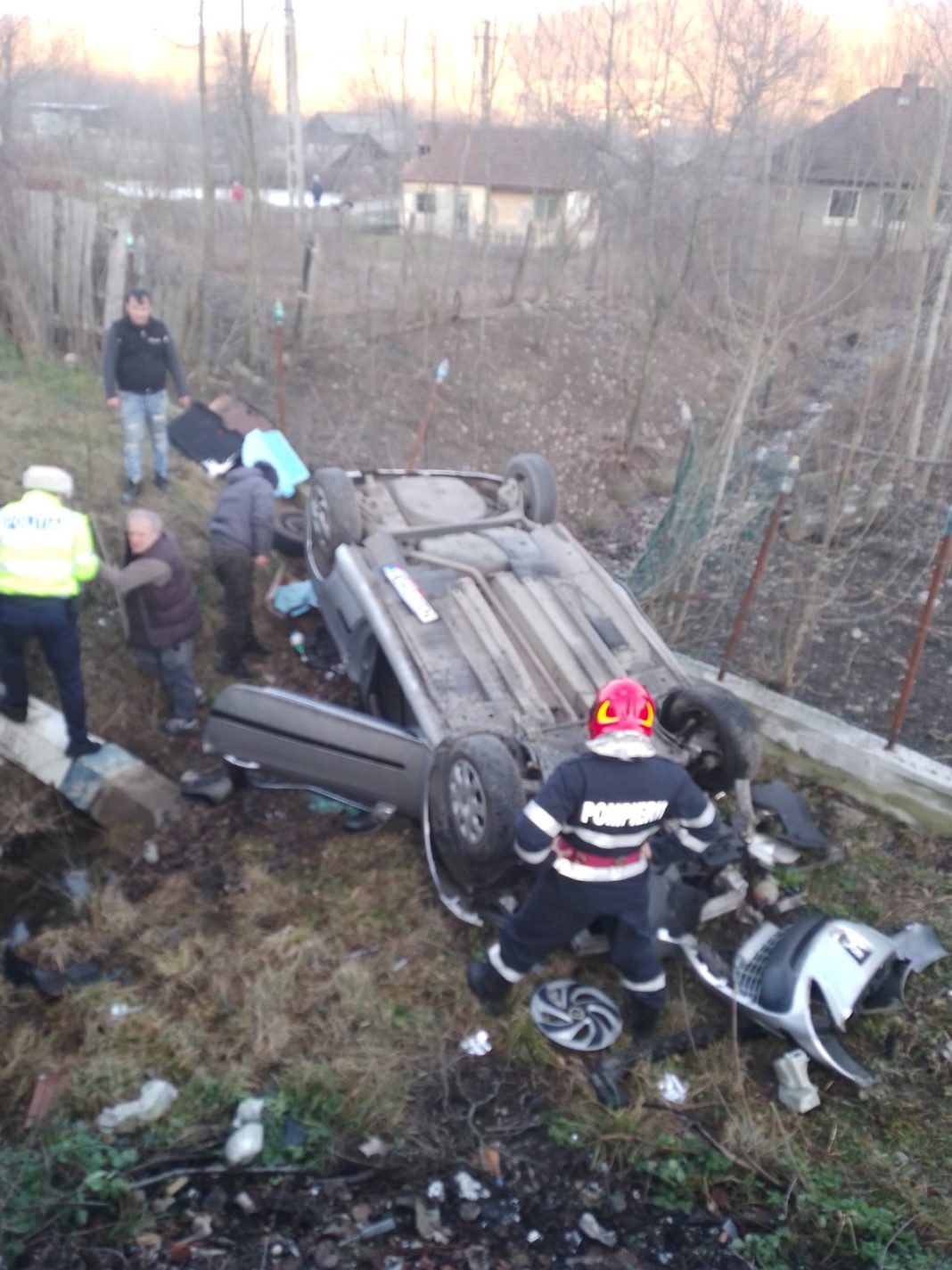 Victima a fost transportată la spital