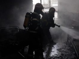 La fața locului au intervenit pompierii din Alba