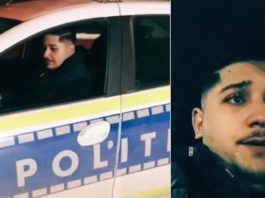 Tânărul care a apărut pe TikTok la volanul unei mașini de poliție, reținut