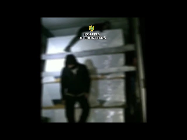 (VIDEO) Opt migranţi ascunşi într-un TIR, depistaţi la Vărșand