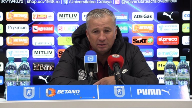 „U“ Craiova – CFR Cluj 1-1 / Dan Petrescu: „Nu-i ușor pentru mine, nu sunt mulțumit“ (VIDEO)