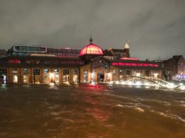 O furtună puternică a lovit orașul Hamburg