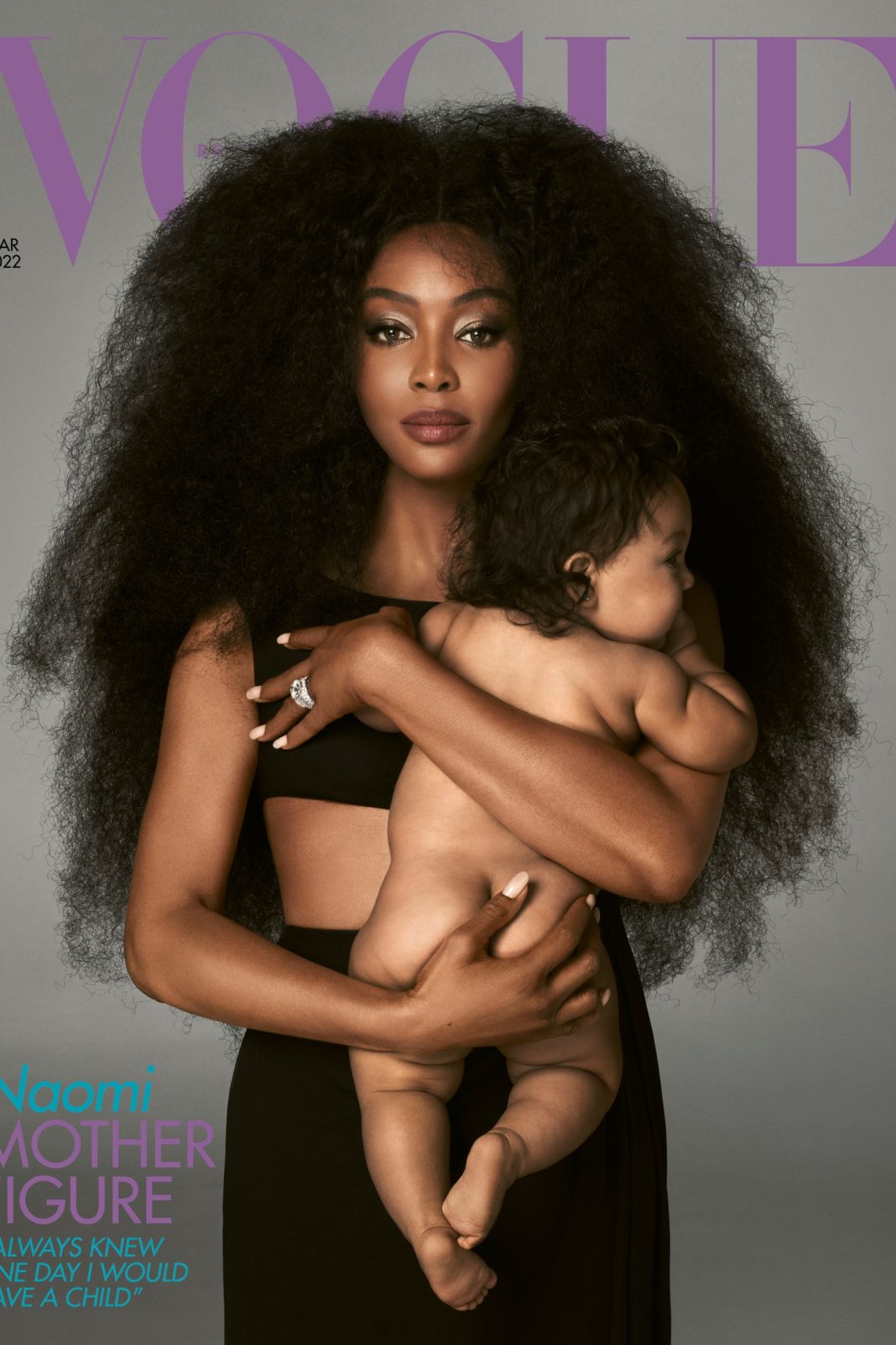 Naomi Campbell a pozat pentru prima dată alături de fiica ei în vârstă de 9 luni