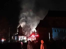 Incendiul de la Mănăstirea Nucet a fost provocat de o sudură