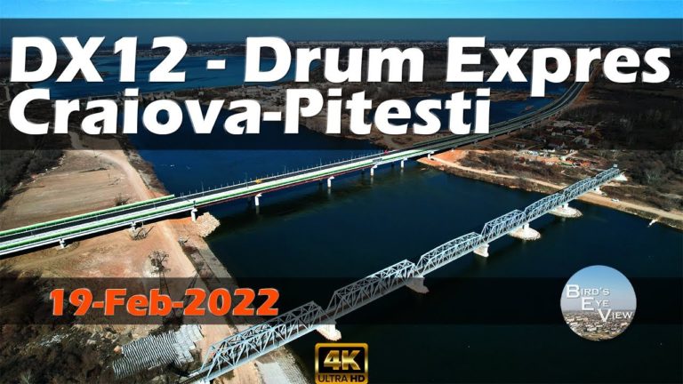 (VIDEO) Lucrările la Tronsonul 2 al Drumului Expres DX12 Craiova – Pitești au fost reluate