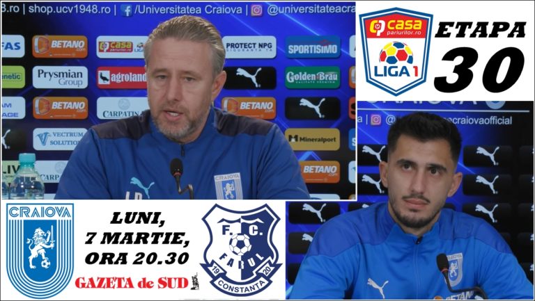 „U“ Craiova – Farul / Alb-albaștrii vor să-și ia revanșa în fața „marinarilor“ (VIDEO)