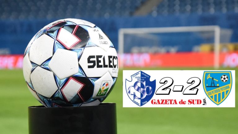 Liga 3 / CSO Filiași a remizat cu Petrolul Potcoava