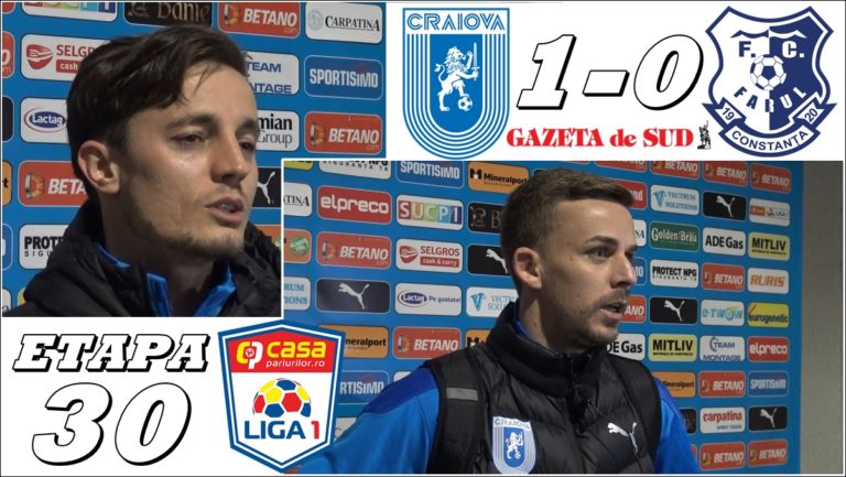 Gustavo și Bancu, bucuroși că s-au revanșat în fața „marinarilor“ (VIDEO)