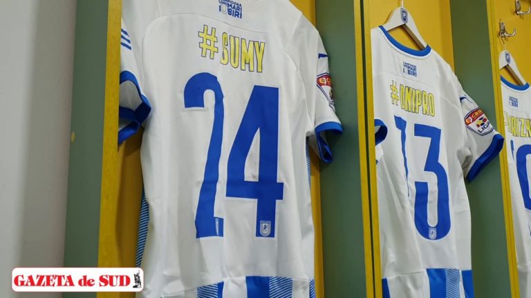 Mioveni – Universitatea Craiova / Alb-albaştrii, alături de poporul ucrainean (VIDEO)