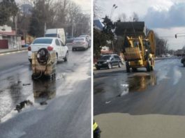 Benzinăria unde un bărbat a umplut un rezervor de plastic cu 1.000 de litri de motorină, amendată