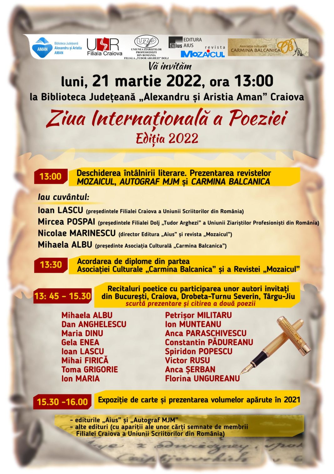 Aius - Afis Ziua Interbnationala a Poeziei