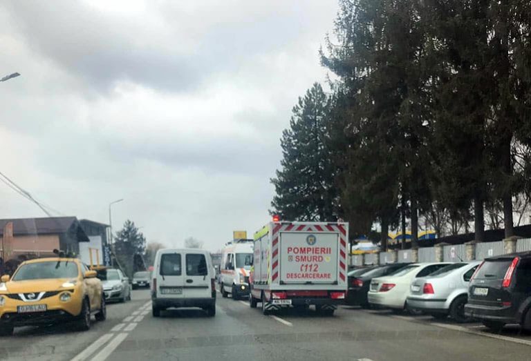 Femeie rănită într-un accident rutier la Târgu Jiu