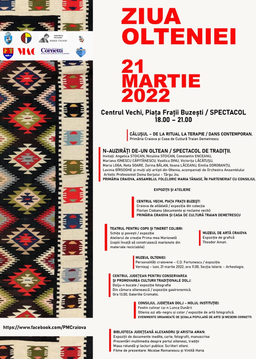 Programul evenimentelor dedicate Zilei Olteniei