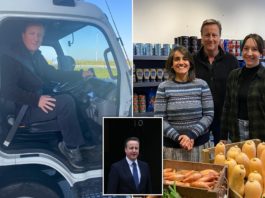 Fostul premier britanic David Cameron, șofer pe un camion cu ajutoare pentru refugiații din Polonia