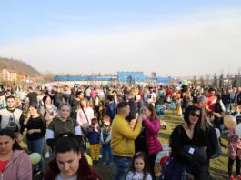 Râmniceni s-au distrat în noul Parc Știrbei Vodă