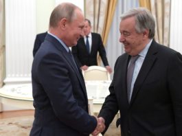 Secretarul general al ONU se va întâlni cu Vladimir Putin la Moscova