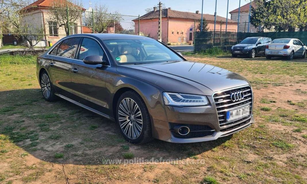 Audi căutat de poliția germană, oprit la intrarea în România
