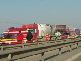 Trei răniți după un accident cu șapte maşini la ieşirea din Bucureşti