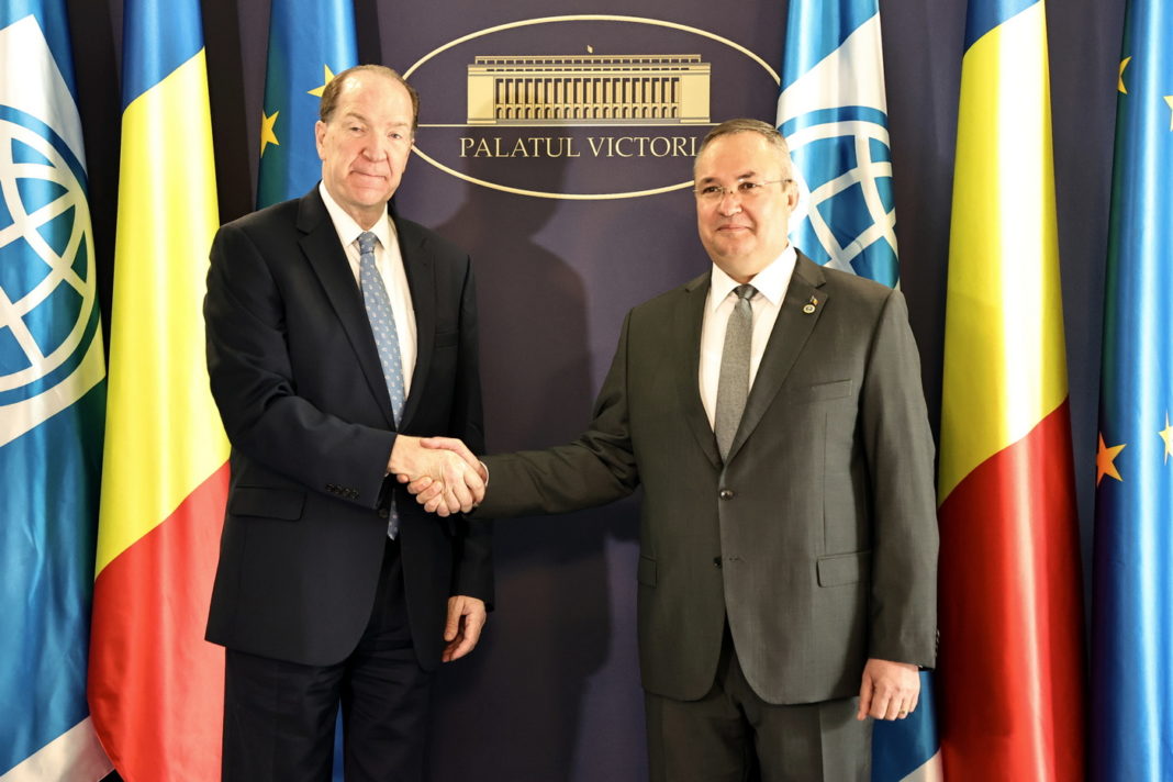 Premierul Nicolae Ciucă și președintele Grupului Băncii Mondiale, David Malpass