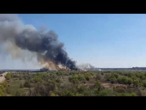 (VIDEO) Incendiu în Delta Văcărești