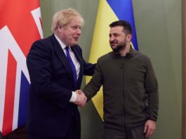 Boris Johnson și Volodimir Zelenski Foto: Facebook/ Володимир Зеленський