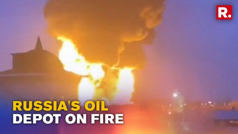 (VIDEO) Incendiu la un depozit de petrol din Belgorod (Rusia)