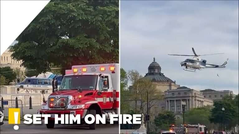 (VIDEO) Și-a dat foc vineri în faţa Curţii Supreme a SUA