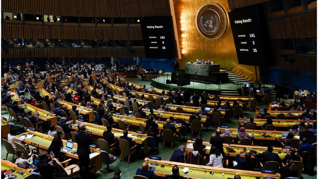 Adunarea Generală ONU a votat suspendarea Rusiei din Consiliul Drepturilor Omului