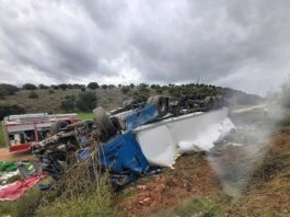 Şofer român de TIR, strivit de cabină într-un accident în Spania