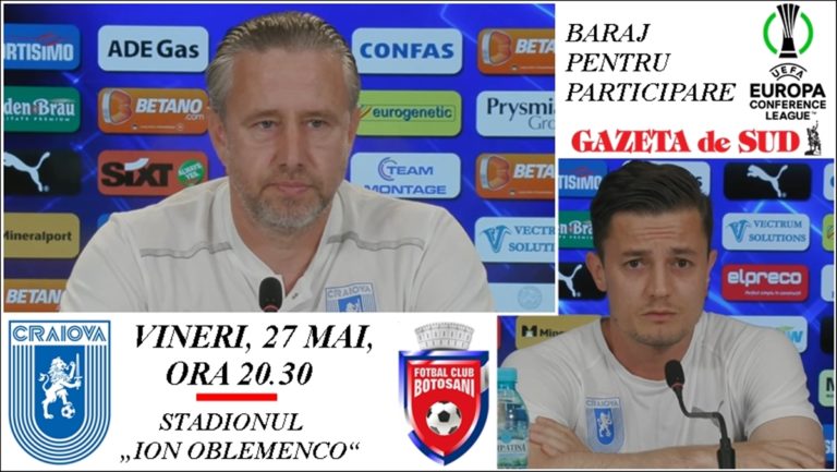 „U“ Craiova – Botoşani / Reghecampf şi Gustavo nu concep eşecul (VIDEO)