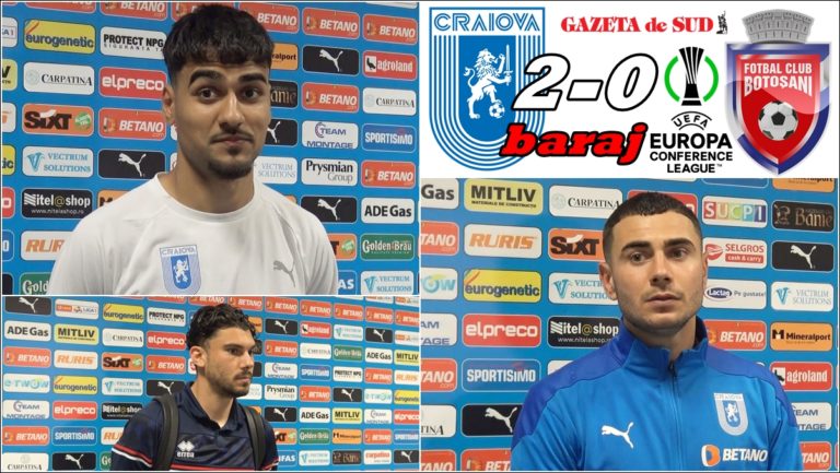 Baiaram și Screciu, bucuroși pentru participarea în Conference League. Roman a explicat cartonașul roșu!