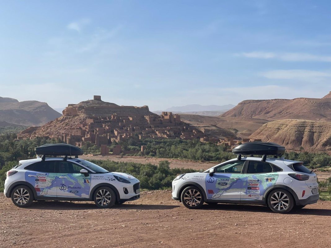 Plusauto cu 2 mașini Ford Puma a sărbătorit cei 30 de ani de activitate cu un maraton până în deșertul african din Maroc