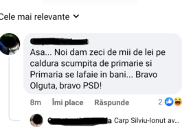 Unul dintre comentariile şterse