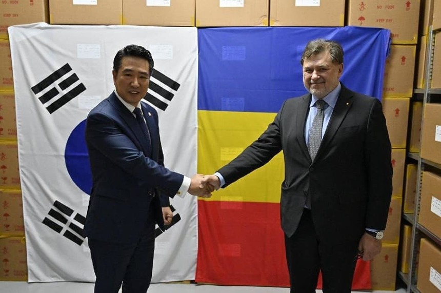 Coreea de Sus a donat României 600.000 de teste rapide pentru depistarea COVID