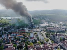 Explozia a avut loc joi în orașul Kocevje, la uzina Melanin