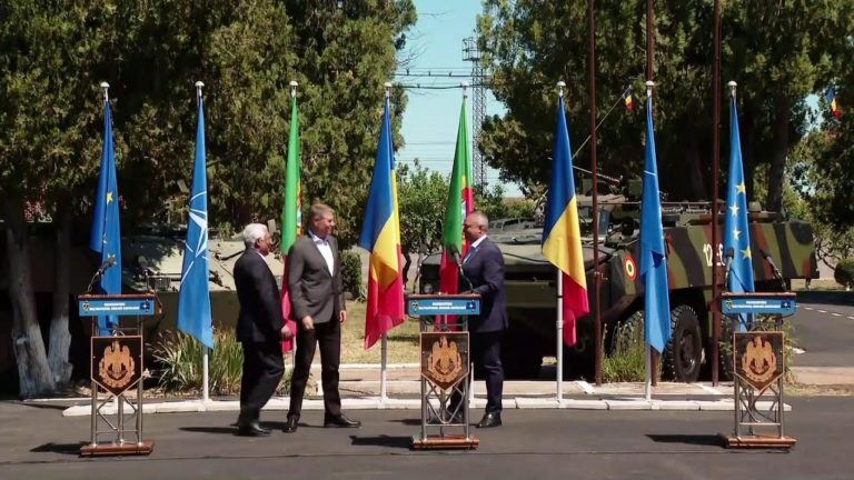 (VIDEO) Preşedintele Iohannis, premierul Ciucă şi şeful Executivului de la Lisabona, în vizită la Caracal