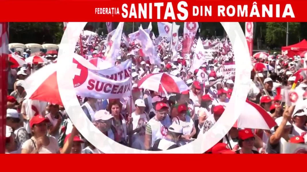 La protest şi-au anunţat participarea peste 10.000 de membri SANITAS din toată ţara