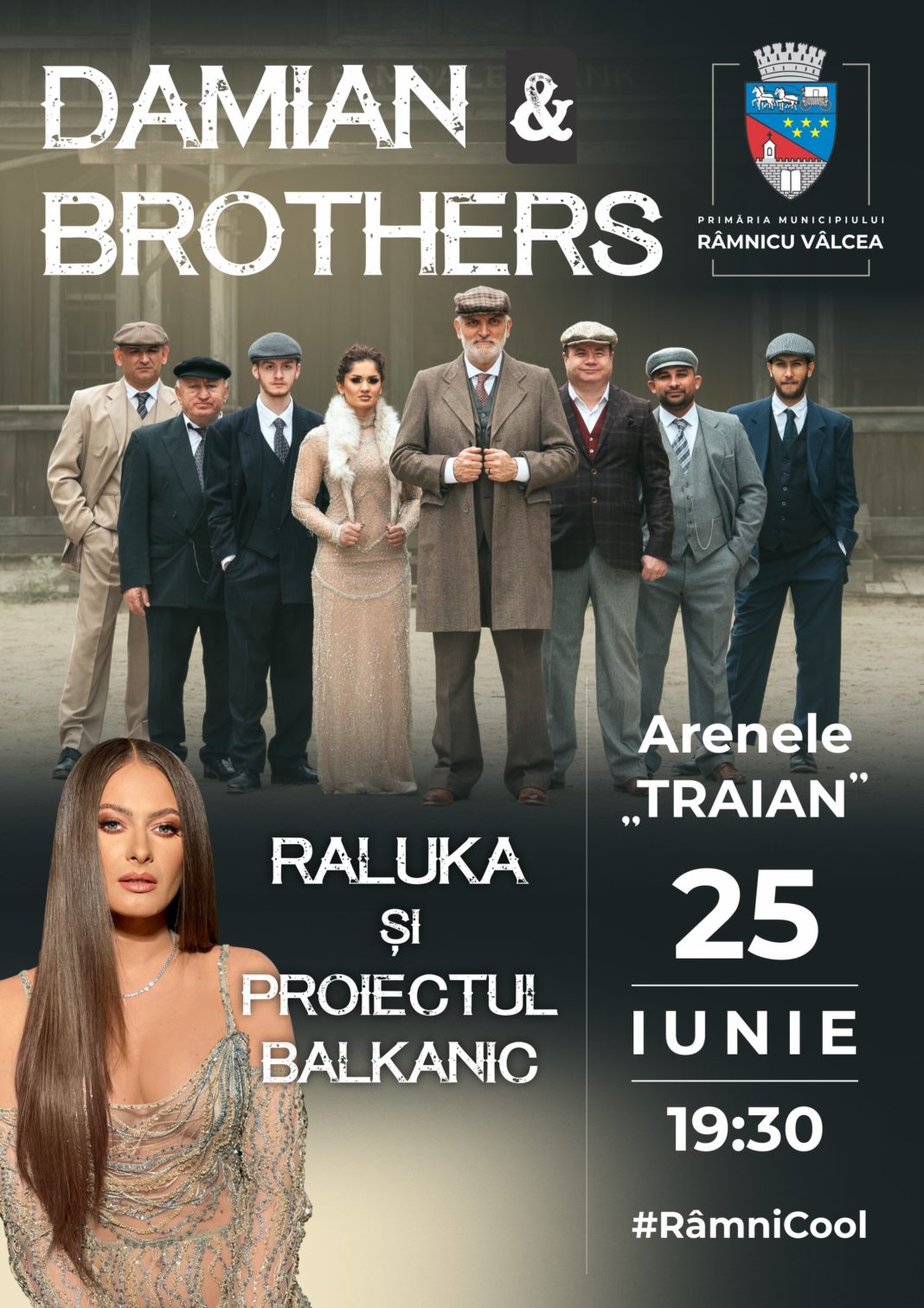 Sâmbătă, 25 iunie, de la ora 19.30, pe scena Arenelor ”Traian” vor evolua Damian & Brothers