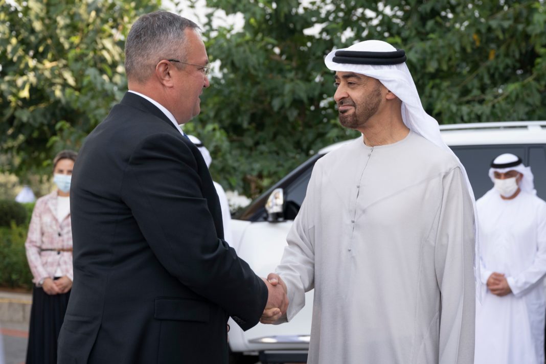 premierul României a avut o întrevedere, la Abu Dhabi, cu A.S. Șeicul Mohamed bin Zayed Al Nahyan, președintele E.A.U