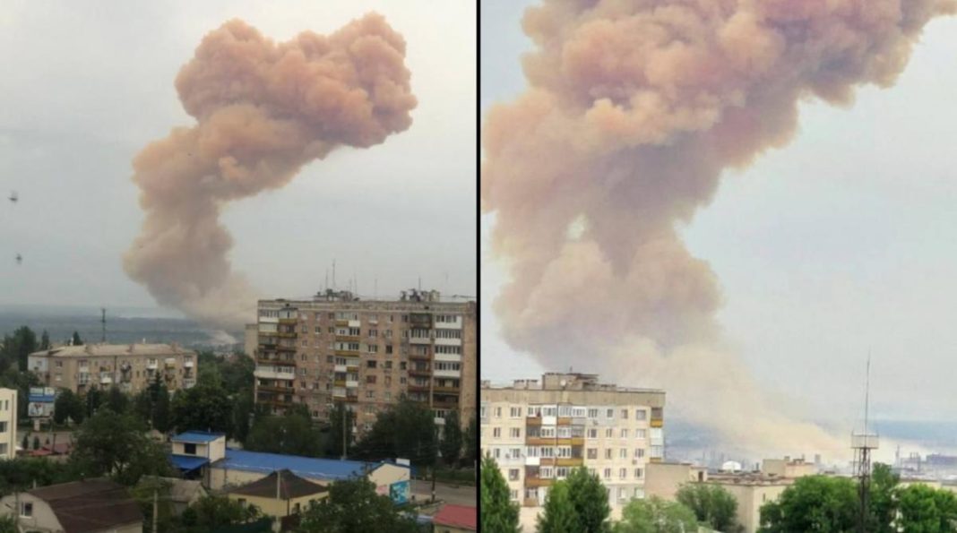 Rușii au bombardat uzina chimică din Severodonețk. A izbucnit un incendiu puternic