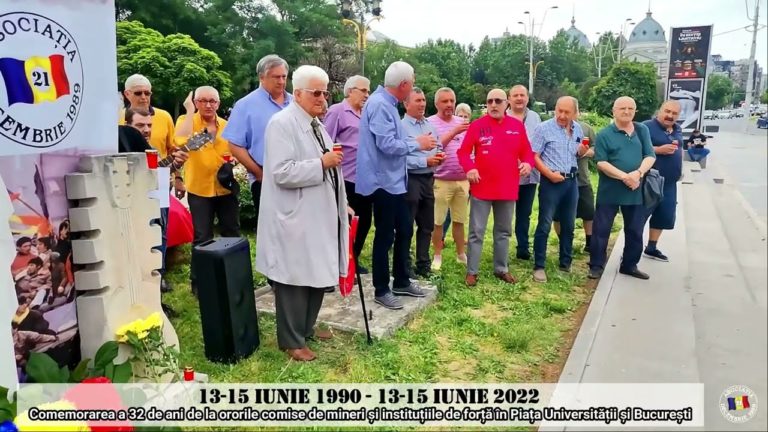 (VIDEO) Comemorarea a 32 de ani de la ororile comise de mineri din ordinul lui Iliescu